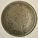 1913 Barber Half, VG (10839)