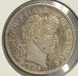 1905-S Barber Dime, MS60+ (10847)