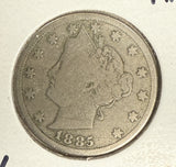 1885 Liberty "V" Nickel, ABT F, (10954)