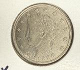 1886 Liberty "V" Nickel, AU/Unc, (10956)