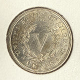 1887 Liberty "V" Nickel, MS60+, (10958)