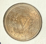1890 Liberty "V" Nickel, MS60+, (10964)