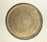 1896 Liberty "V" Nickel, MS60+, (10974)