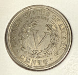 1901 Liberty "V" Nickel, AU+, (10978)