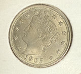 1905 Liberty "V" Nickel, MS60+, (10982)
