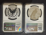 2024 S Morgan & Peace Dollar Set Reverse Proof 70 NGC FDOI (11061)