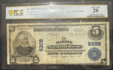 1902 PB $5 Charter # 6308 The Marion NB Ohio, VF20 PCGS (11094)