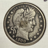 1900-S Barber Quarter XF Details (11164)