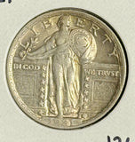 1921 Standing Liberty Quarter, CH AU (11233)