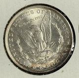 1887 Morgan Silver Dollar, MS60+ Struck Through (11241)