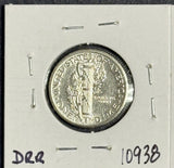 1920-D Mercury Dime, CH AU, (11245)
