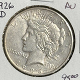 1926-D Peace Silver Dollar, AU (11251)
