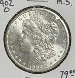 1902-O Morgan Silver Dollar, MS60+ (11259)