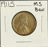 1911-S Lincoln Wheat Cent, MS60+BN. (11293)