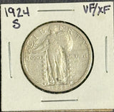 1924-S Standing Liberty Quarter VF/XF (11307)