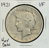 1921 Peace Silver Dollar, VF, (11321)