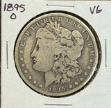 1895-O Morgan Silver Dollar, Cric, (11327)