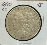 1890-CC Morgan Silver Dollar, XF, (11329)