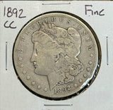 1892-CC Morgan Silver Dollar, Fine, (11335)