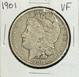 1901 Morgan Silver Dollar, Cric, (11343)