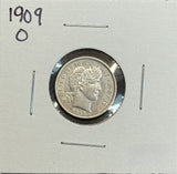1909-O Barber Dime, XF Details, (11377)