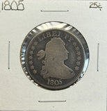 1805 Draped Bust Quarter, Circ. (11397)