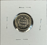 1838 Seated Liberty Dime, Circ (11413)