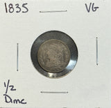 1835 Bust Half Dime, VG. (11419)