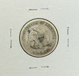 1854 Arrows Seated Liberty Quarter, Circ. (11448)