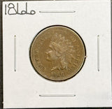 1866 Indian Head Cent, XF/AU. (11484)