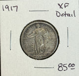 1917 T-1 Standing Liberty Quarter, XF Detail (11512)
