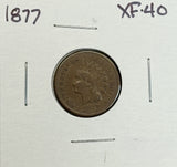 1877 Indian Head Cent, XF. (11522)