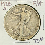 1928-S Walking Liberty Half Dollar, Fine+. (11546)
