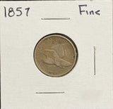 1857 Flying Eagle Cent, Fine. (11606)