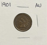 1901 Indian Head Cent, AU. (11616)