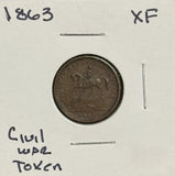 1863 Civil War Token, Type XF (11620)