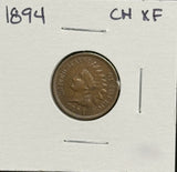 1894 Indian Head Cent, XF+. (11626)