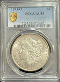 1893-O Morgan Silver Dollar, AU55 PCGS (11668)