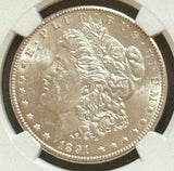 1891-CC Morgan Silver Dollar, MS61  NGC. (11674)