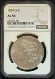 1894-O Morgan Silver Dollar, AU55 NGC. (11678)