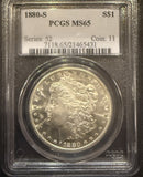 1880-S Morgan Silver Dollar, MS65 PCGS (11741)