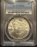 1880/9-S Morgan Silver Dollar, MS64 PCGS (11743)