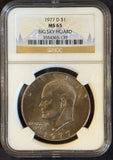 1977-D Eisenhower Dollar, MS65. NGC