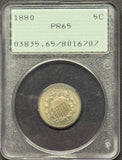 1880 Shield Nickel PF65, PCGS (11945)