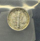 1921 Mercury Head Dime, AU58 ANACS, (12001)