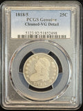 1818/5 Bust Quarter, VG Details, PCGS (12038)