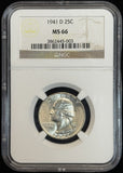 1941-D Washington Quarter, MS66, NGC (12044)