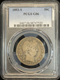 1893-S Barber Half Dollar, GD 06, PCGS (12050)