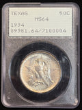 1934 Texas Commemorative Half Dollar, MS64 PCGS (12076)