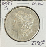 1895-S Morgan Silver Dollar, AU Details (12079)